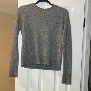 Autumn Cashmere Gray Crew Neck Cashmere Sweater size Small